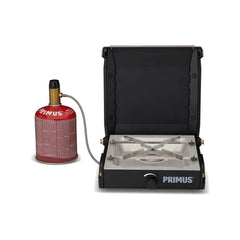 Primus Moja Compact stove open dimensions reveal portable footprint for van and boat kitchens.