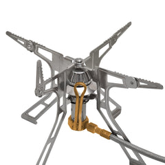 Primus P-156S Ultra Spider Stove III: extended trivet enables stable outdoor cooking.