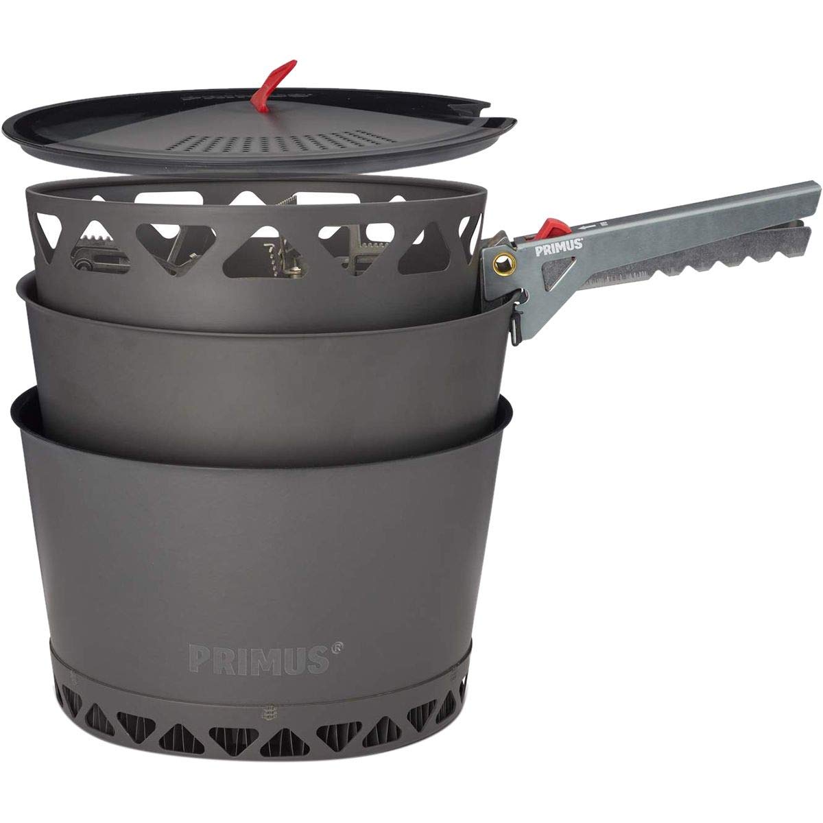 Primus PrimeTech stove set with windscreen for stable outdoor cooking
