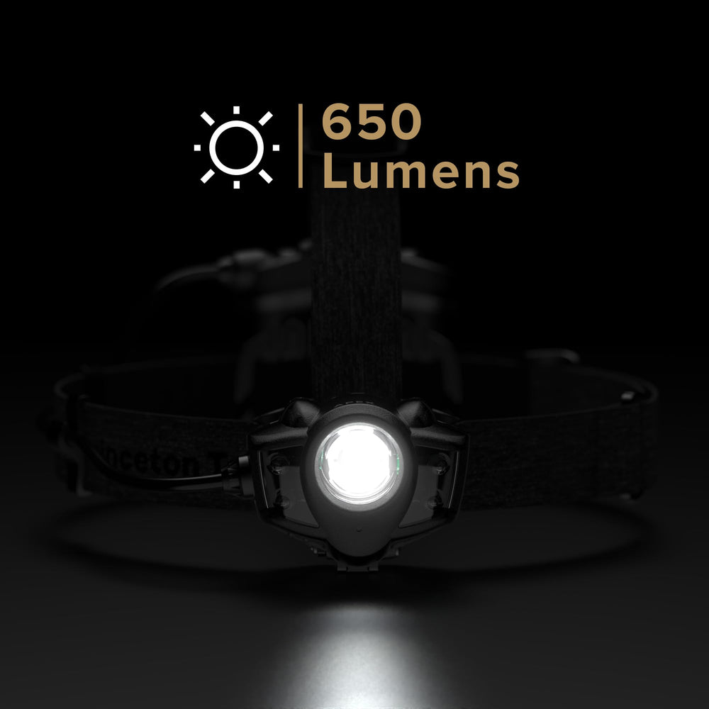 Apex headlamp demonstrating spot and flood beam modes for tasks
