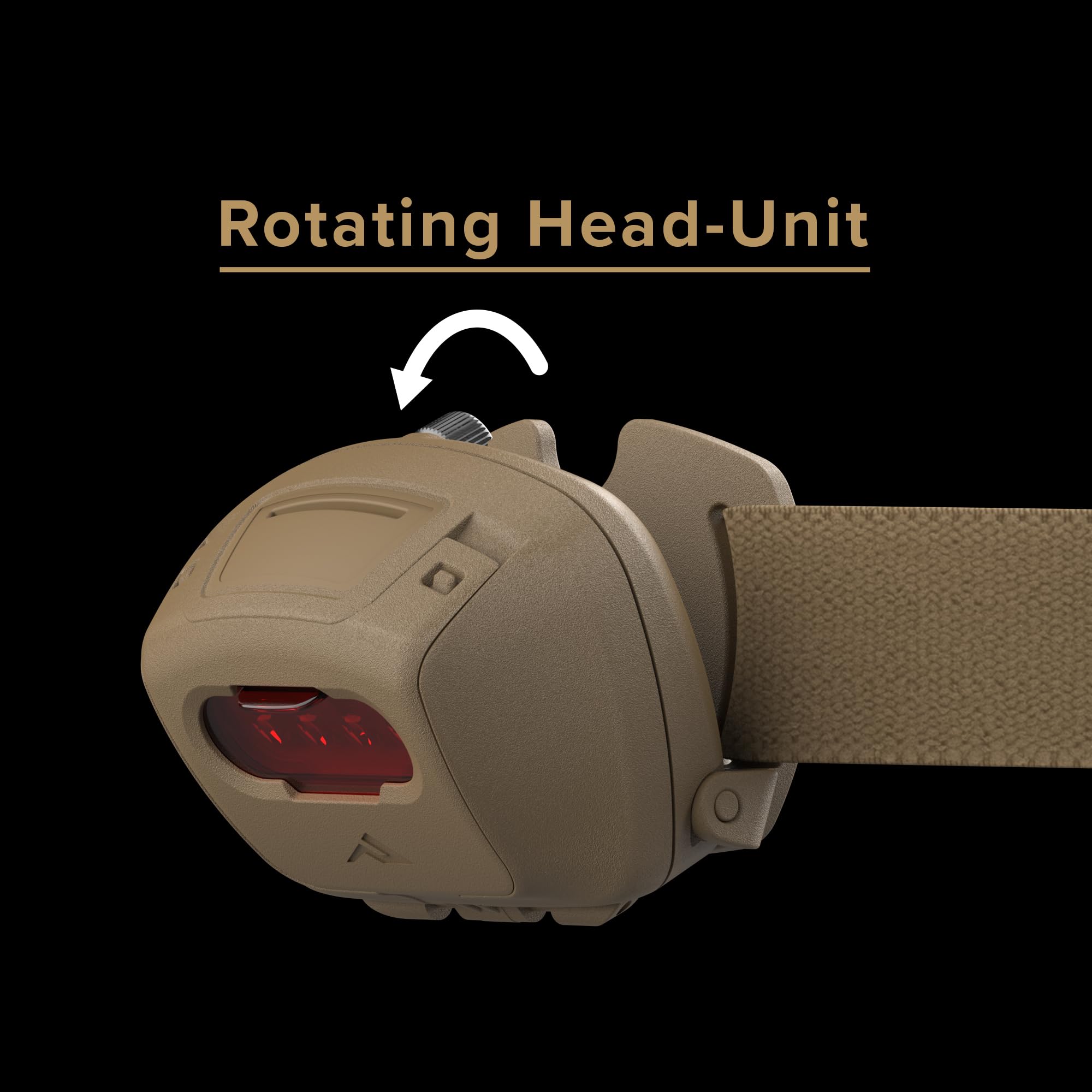 Princeton Tec Quad headlamp regulated output, stable brightness across battery life.
