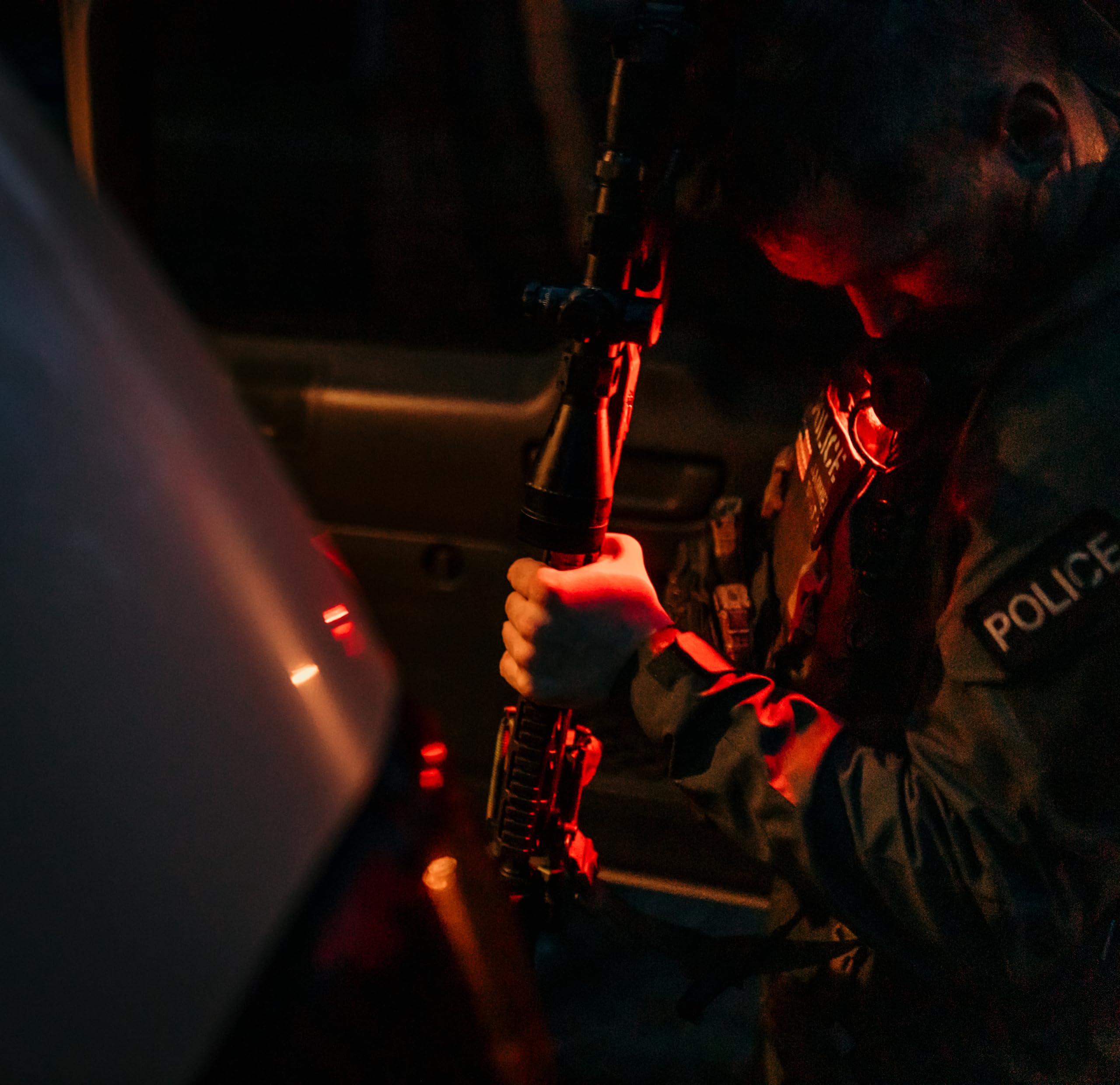 Princeton Tec Quad headlamp in use, night hike demonstrating practical performance.