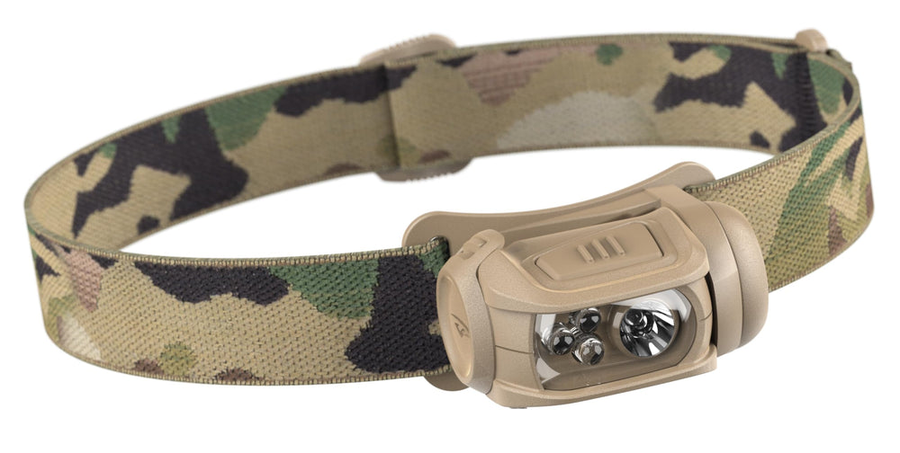 Princeton Tec Remix 450 headlamp with RGB bulbs for versatile night lighting during outdoor activities.
