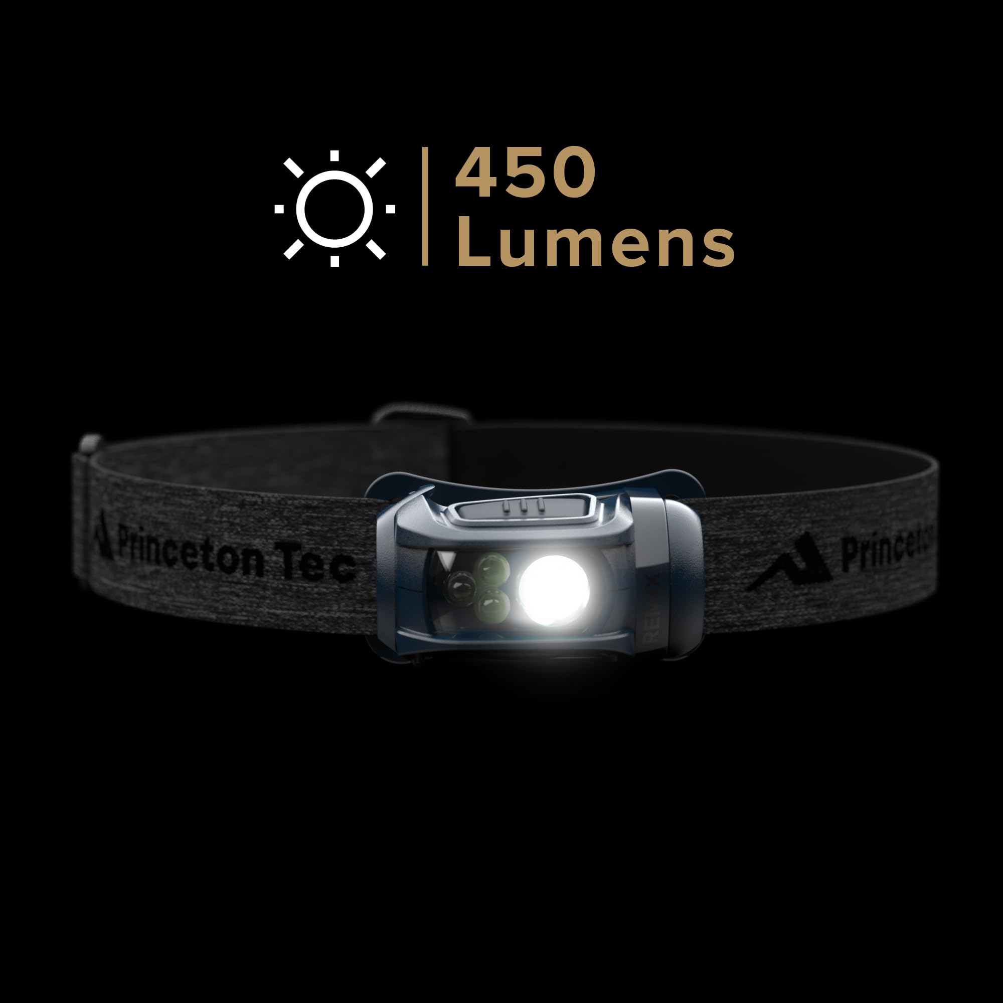 Princeton Tec Remix headlamp shows IPX4 water resistance against splashes and rain.