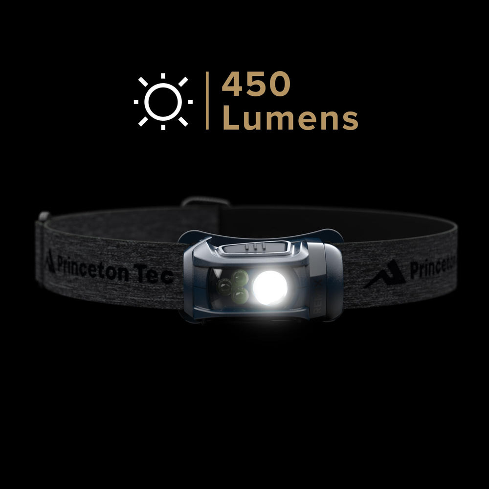 Princeton Tec Remix headlamp shows IPX4 water resistance against splashes and rain.