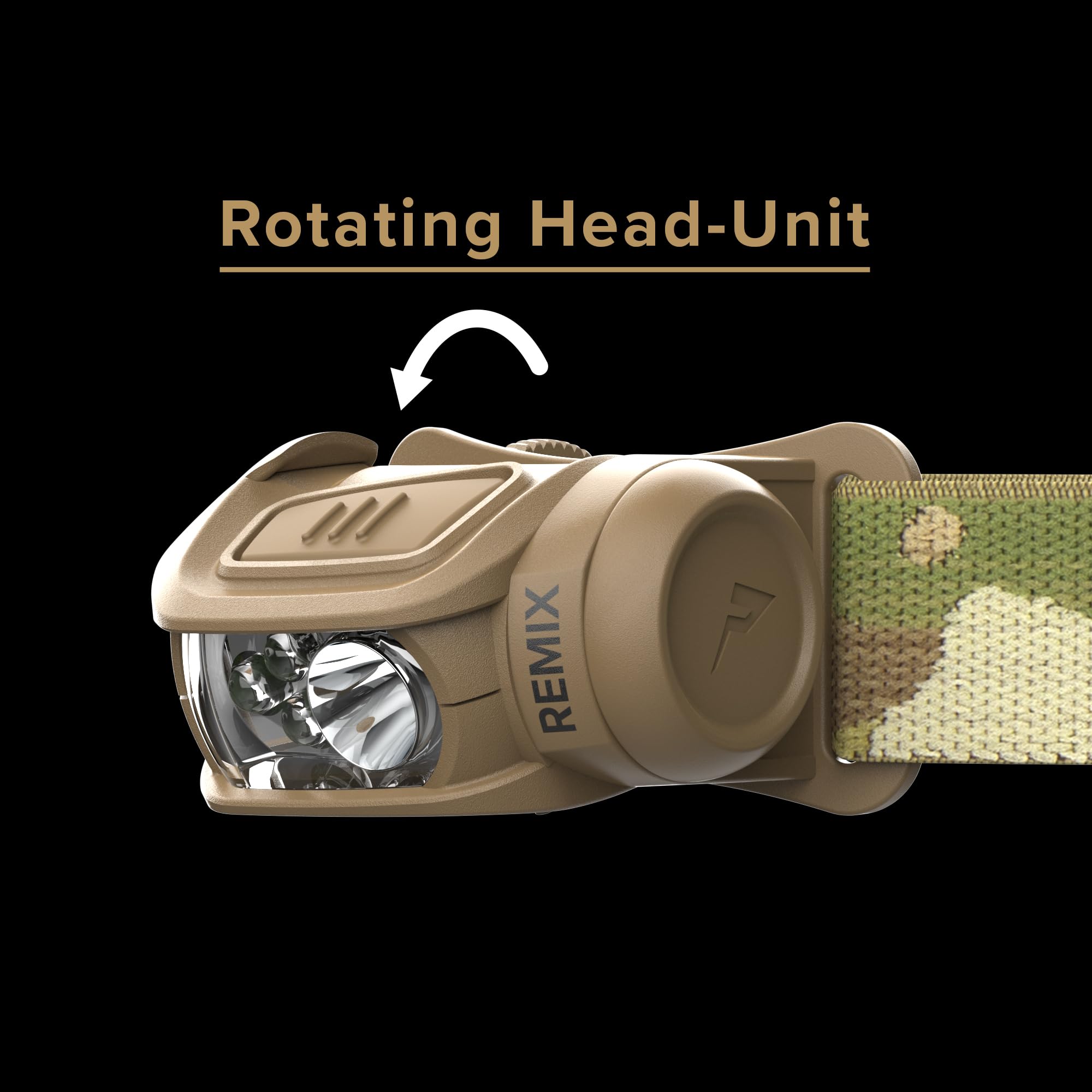 Princeton Tec Remix multicam pattern detail for rugged outdoor use.
