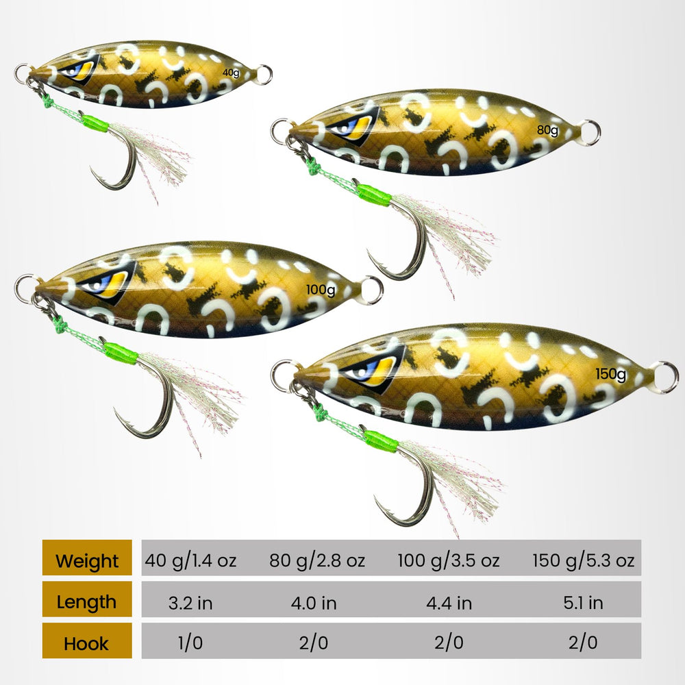 Angler casting Pristis jig with rapid water retrieval action