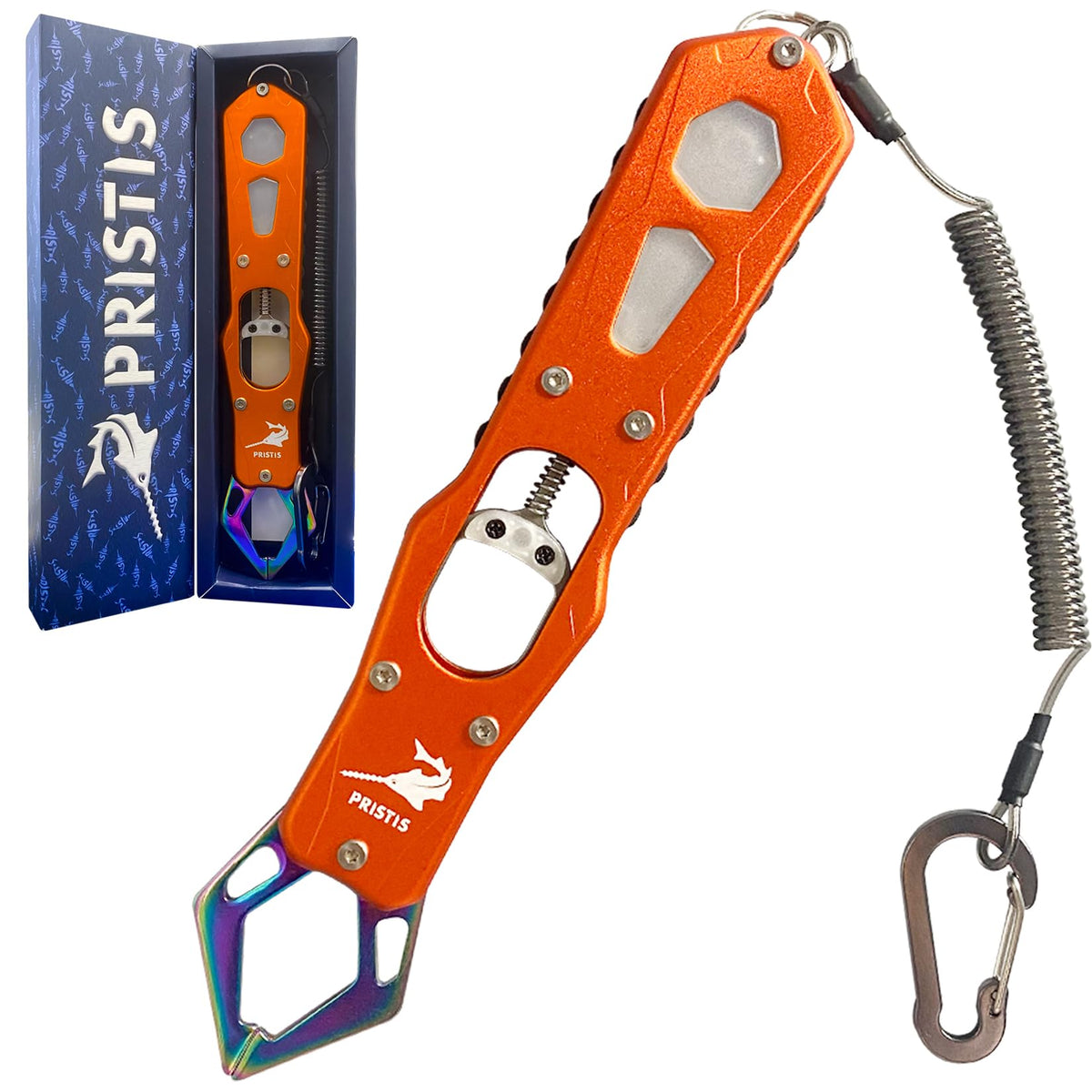 Pristis lip gripper with aluminum handle and metallic build