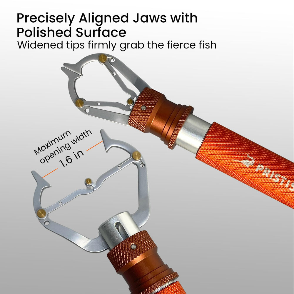 Jaw in locked position ready for gripping