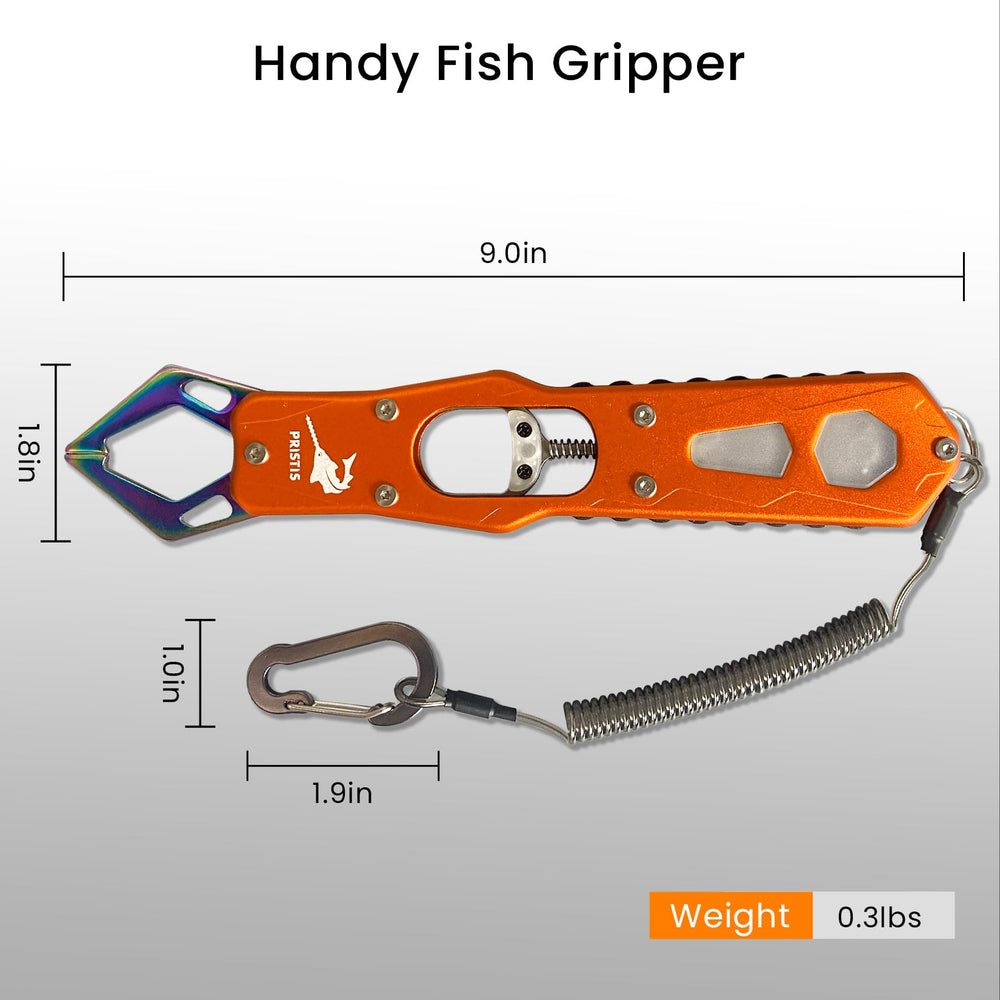 Gripper protecting hands from hooks and fish teeth during use