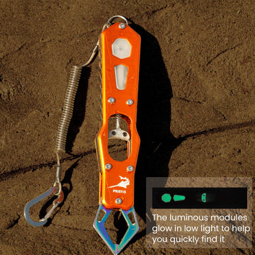 PVC lanyard and metal buckle included with the grabber