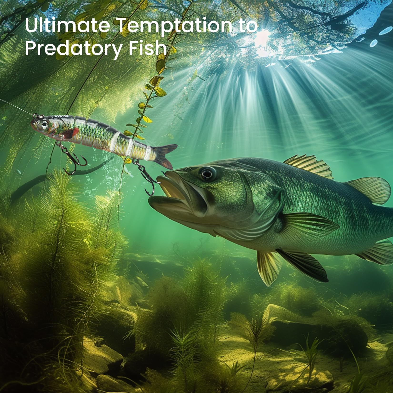 Pristis branding and packed lure set ready for fishing