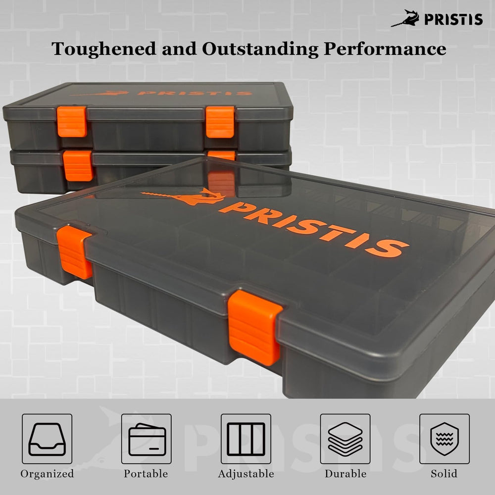 Pristis tackle trays 3600-compatible design fits common tackle bags.