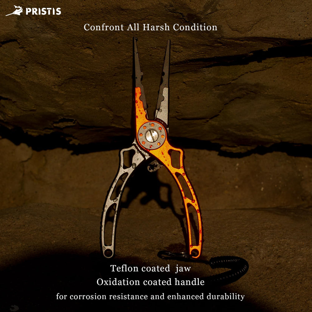 Replaceable tungsten carbide cutter on Pristis UTA II pliers