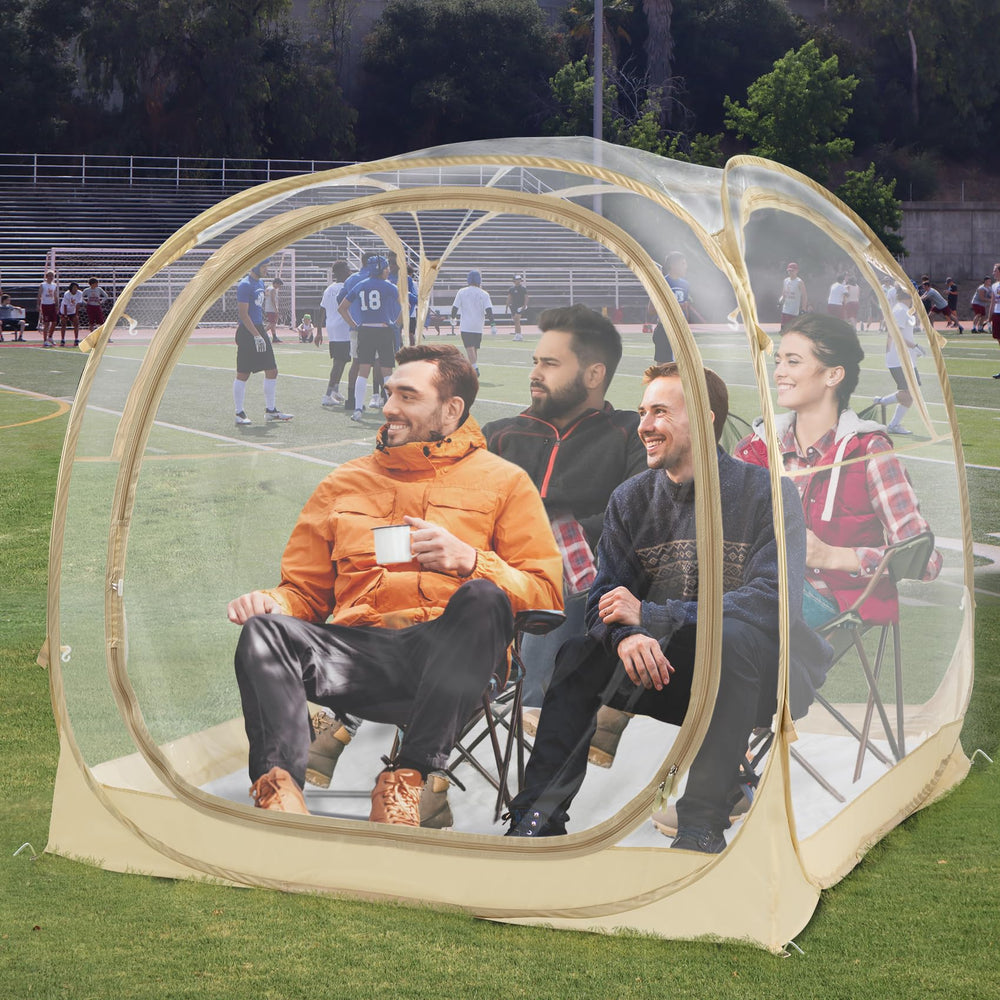PrivatePod EighteenTek Pod pop-up setup offers instant outdoor shelter for events