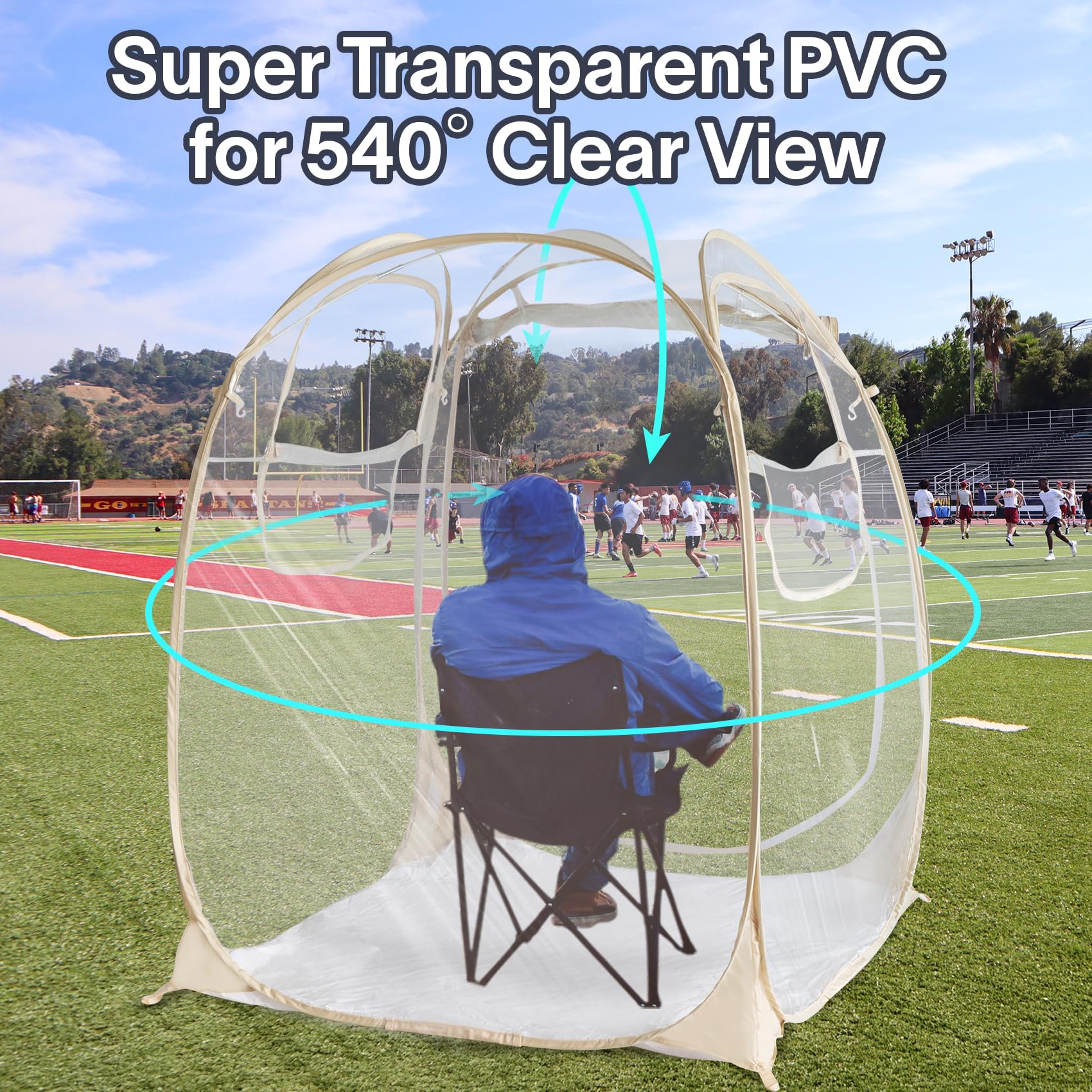 PrivatePod EighteenTek Pod sealed floor ensures durability in wind