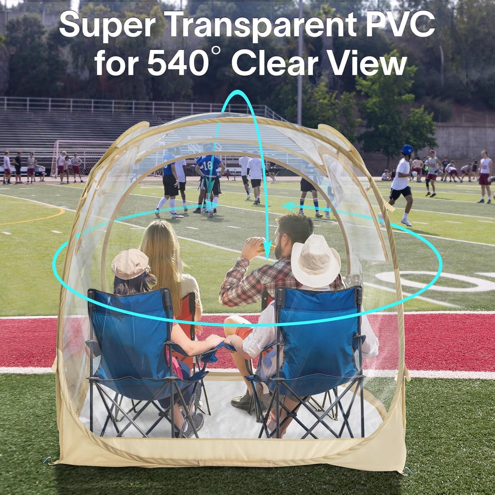 PrivatePod EighteenTek Pod UPF 50+ protection shields against sun during daytime events