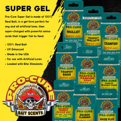 Pro-Cure Anise Plus Super Gel applied to bait boosts scent and grip