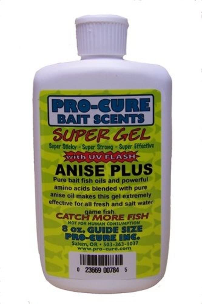 Pro-Cure Anise Plus Super Gel bottle pour for strong lure adhesion
