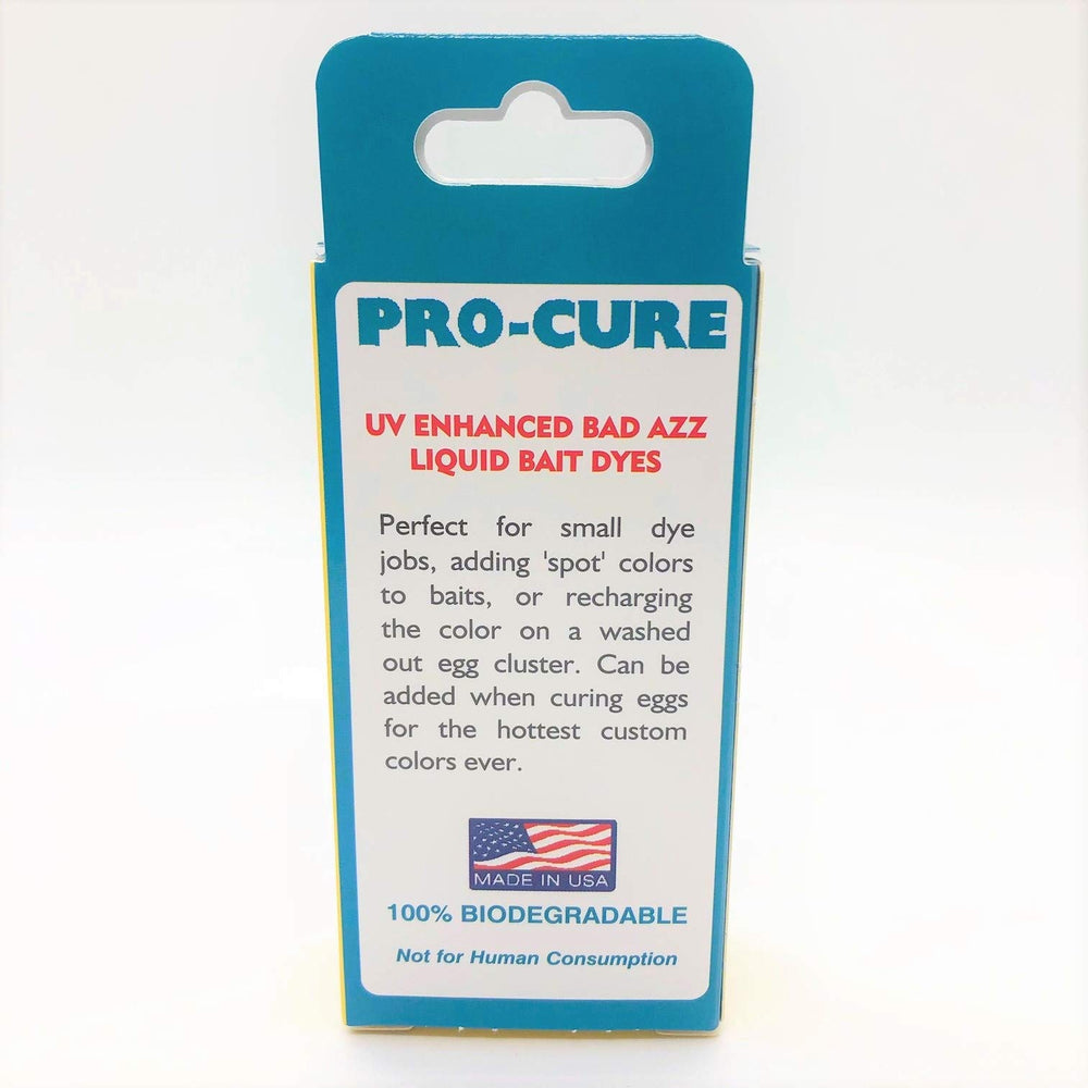 Two-ounce bottle of Pro-Cure Color Blast bait dye