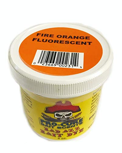 Pro-Cure Bad Azz Powder Dye Fire Orange Fluorescent swirl highlights color depth.