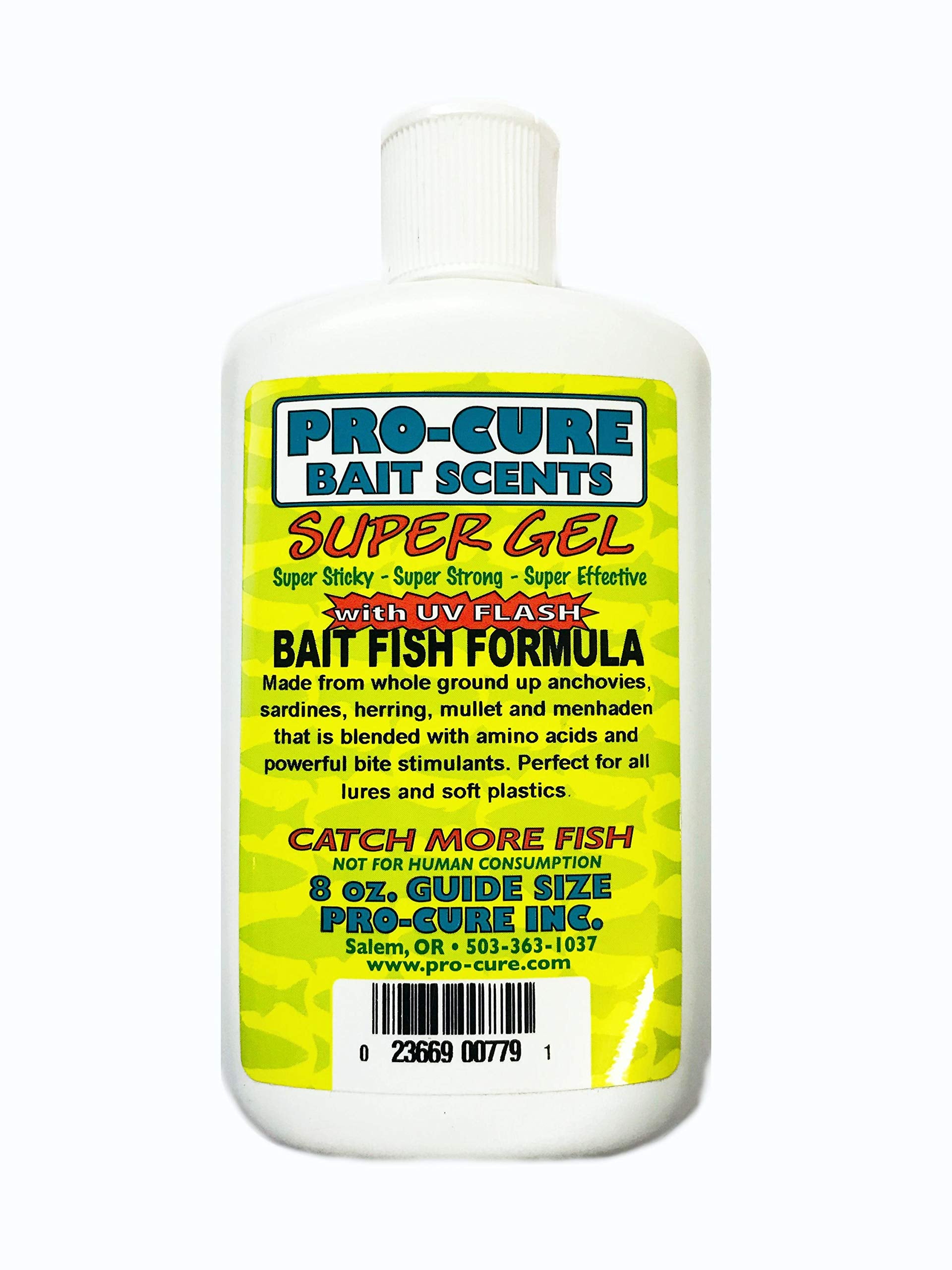 Pro-Cure Bait Fish Formula Super Gel 8 oz bottle with label