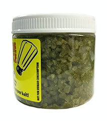 Close-up of Pro-Cure Bait Spice scent on salt crystals.
