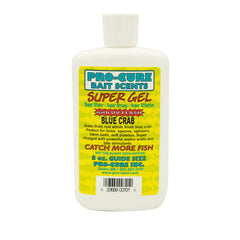 Pro-Cure Blue Crab Super Gel 8oz bottle front view