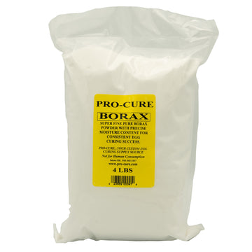 Pro-Cure bulk plain borax 4lb bag with fine granules ideal for even egg curing