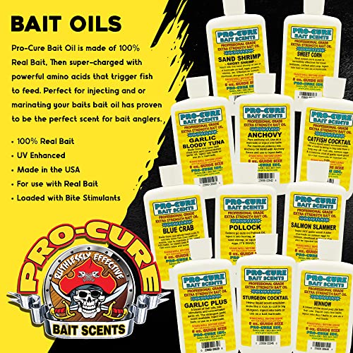 Pro-Cure Butt Juice Heavy Liquid ingredients highlight fish oils and salmon egg juice for attractant power.