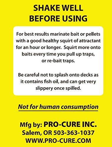 Liquid blend of fish oils and amino acids used to attract crab and shrimp