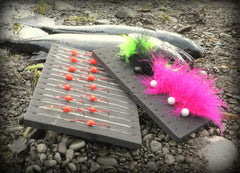 Pro-Cure Fisheng Leader Board shows tackle storage and jig organization on the go.