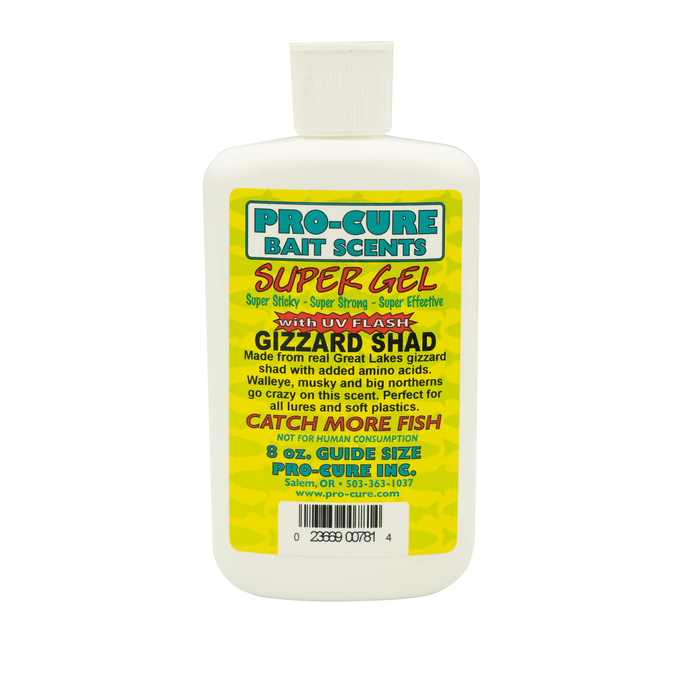 Pro-Cure Gizzard Shad Super Gel 8 oz jar - front view