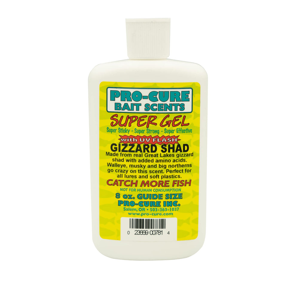 Pro-Cure Gizzard Shad Super Gel 8 oz jar - front view