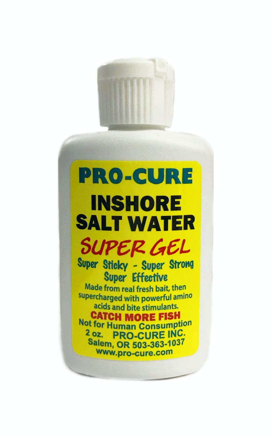 Gel applied to a fishing lure for inshore species
