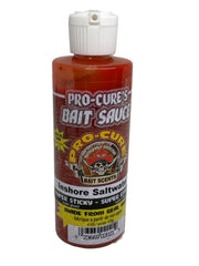Pro-Cure Inshore Saltwater Bait Sauce bottle pour enhances aroma to attract saltwater game fish