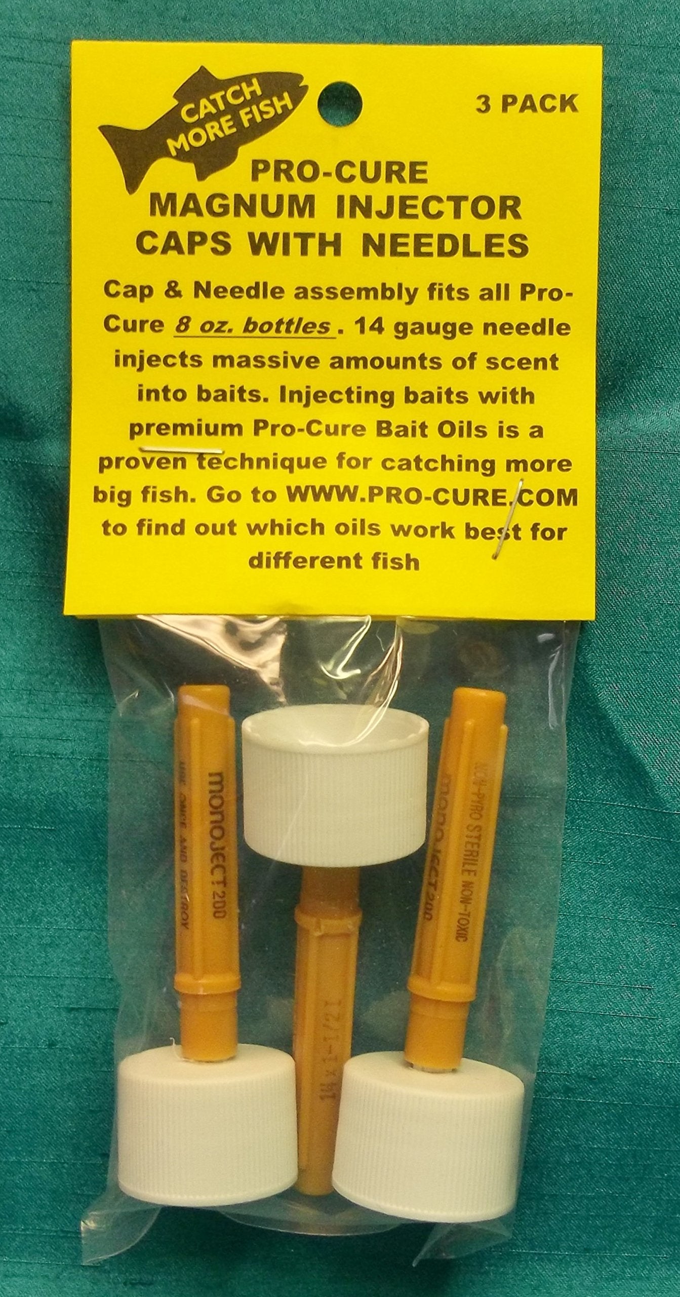 Pro-Cure Magnum 14-gauge needle ready for powerful bait scenting.