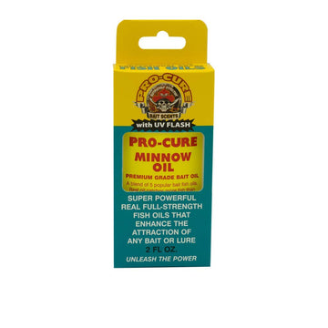 Pro-Cure Minnow Bait Oil bottle pour for enhanced water scent