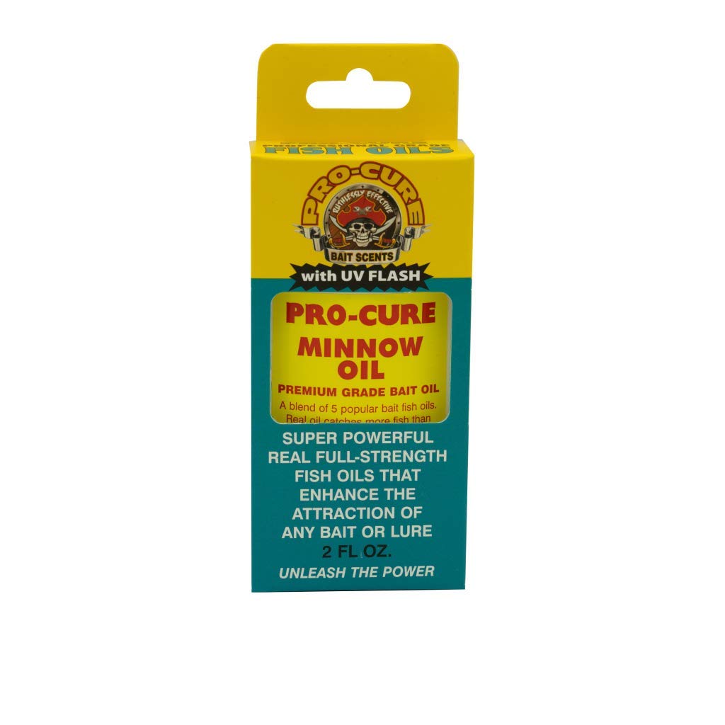 Pro-Cure Minnow Bait Oil bottle pour for enhanced water scent