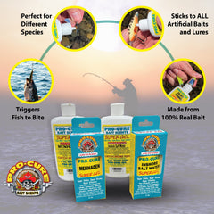 Pouring Pro-Cure Mogan Series Super Gel Redfish for easy application on baits.
