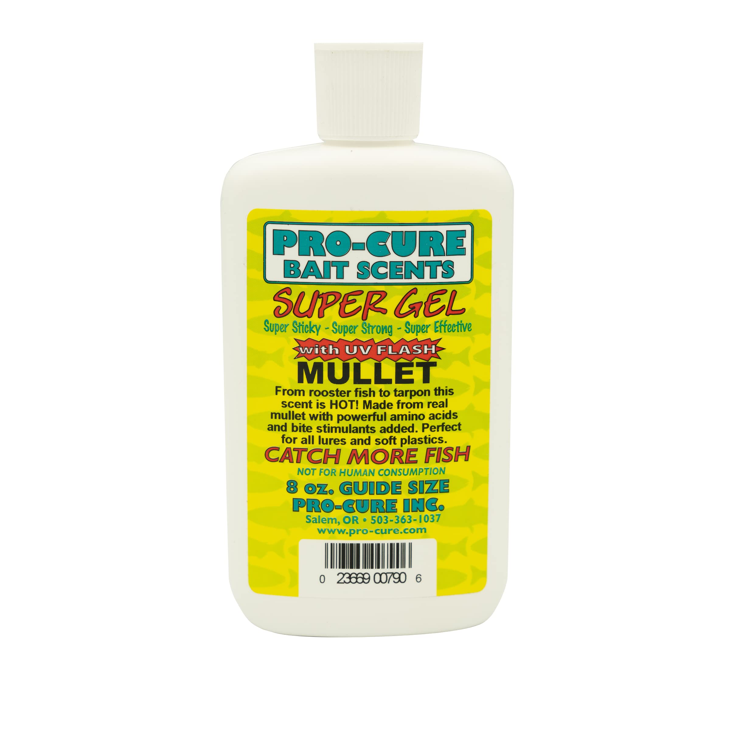 Pro-Cure Mullet Super Gel 8 oz jar – front label
