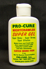 Pro-Cure Nightcrawler Super Gel being applied to tackle for enhanced scent