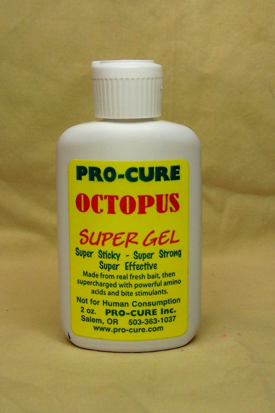 Close-up of Pro-Cure Octopus Super Gel texture showing stickiness.