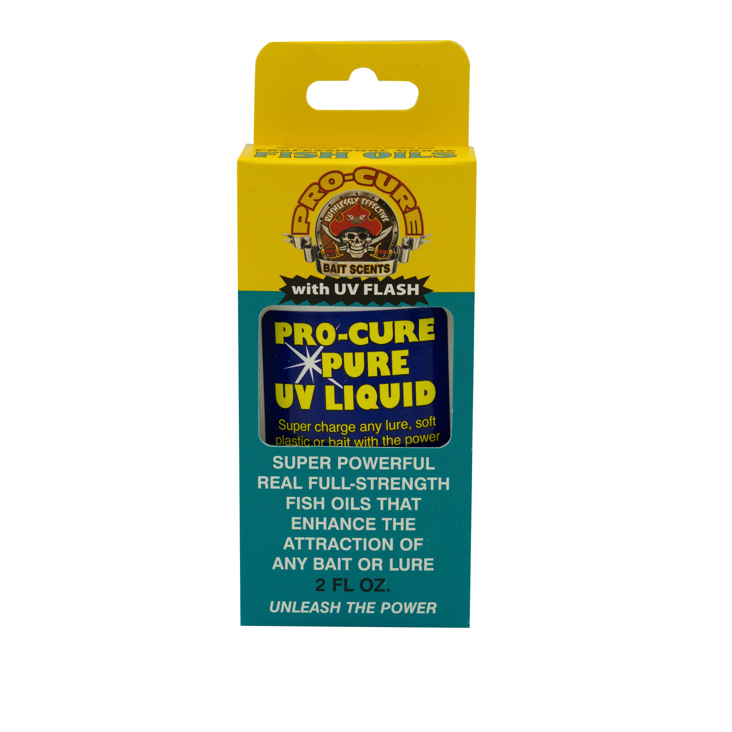 Pro-Cure Pure UV Liquid bottle boosts lure visibility and attractiveness.
