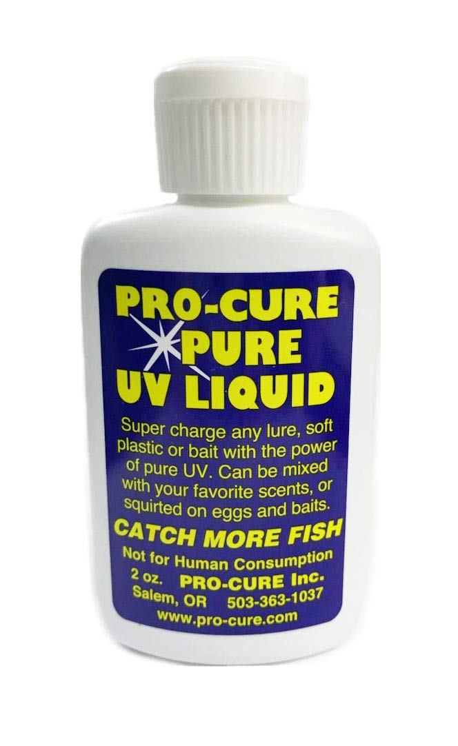 Pro-Cure Pure UV Liquid applied to a lure for quick enhancement.