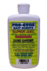 Pro-Cure Sand Shrimp Super Gel bottle pour enhances scent on fishing lure