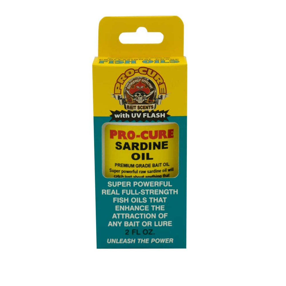 Pro-Cure Sardine Bait Oil bottle pour for quick scent dosing for anglers