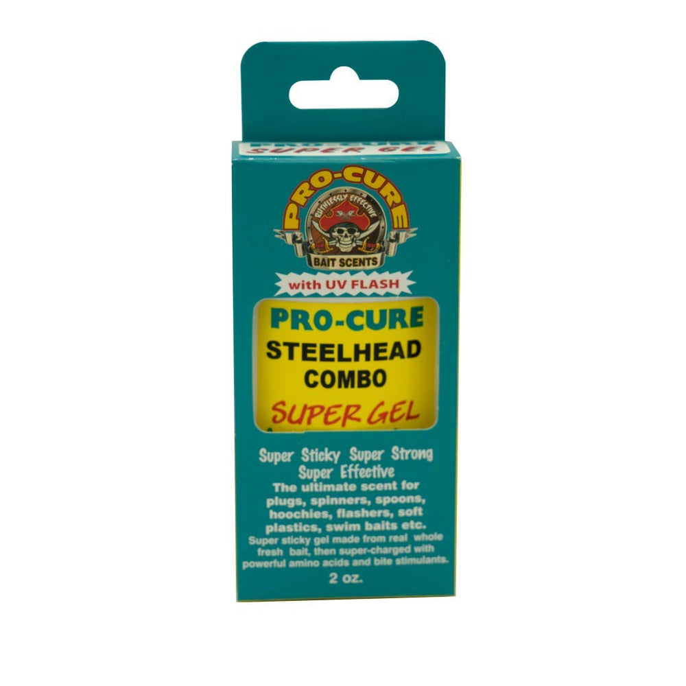 Pro-Cure Steelhead Combo Super Gel 2oz bottle label