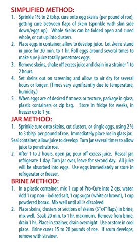Pro-Cure UV Glow Egg Cure label detail highlights UV powder benefits