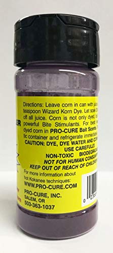 Pouring Pro-Cure Wizard Korn Dye onto corn to tint and preserve.